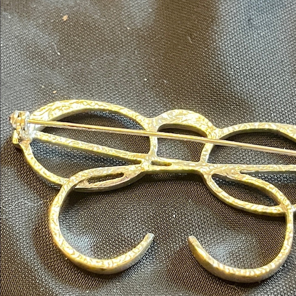 Vintage Silver Eyeglass Brooch - Picture 4 of 4
